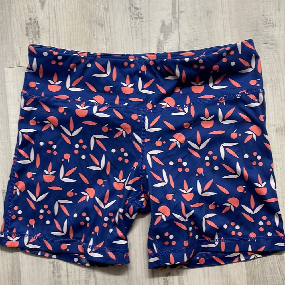 IAB bike shorts royal blue peach white size 8 Medium